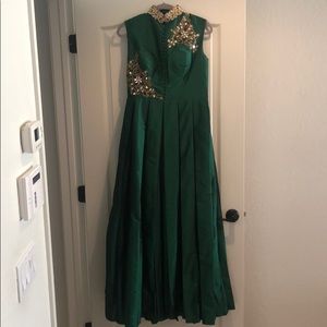 Dark green Indian suit